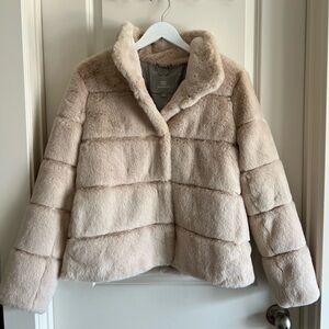 Soia & Kyo Bea faux fur coat in sandstone